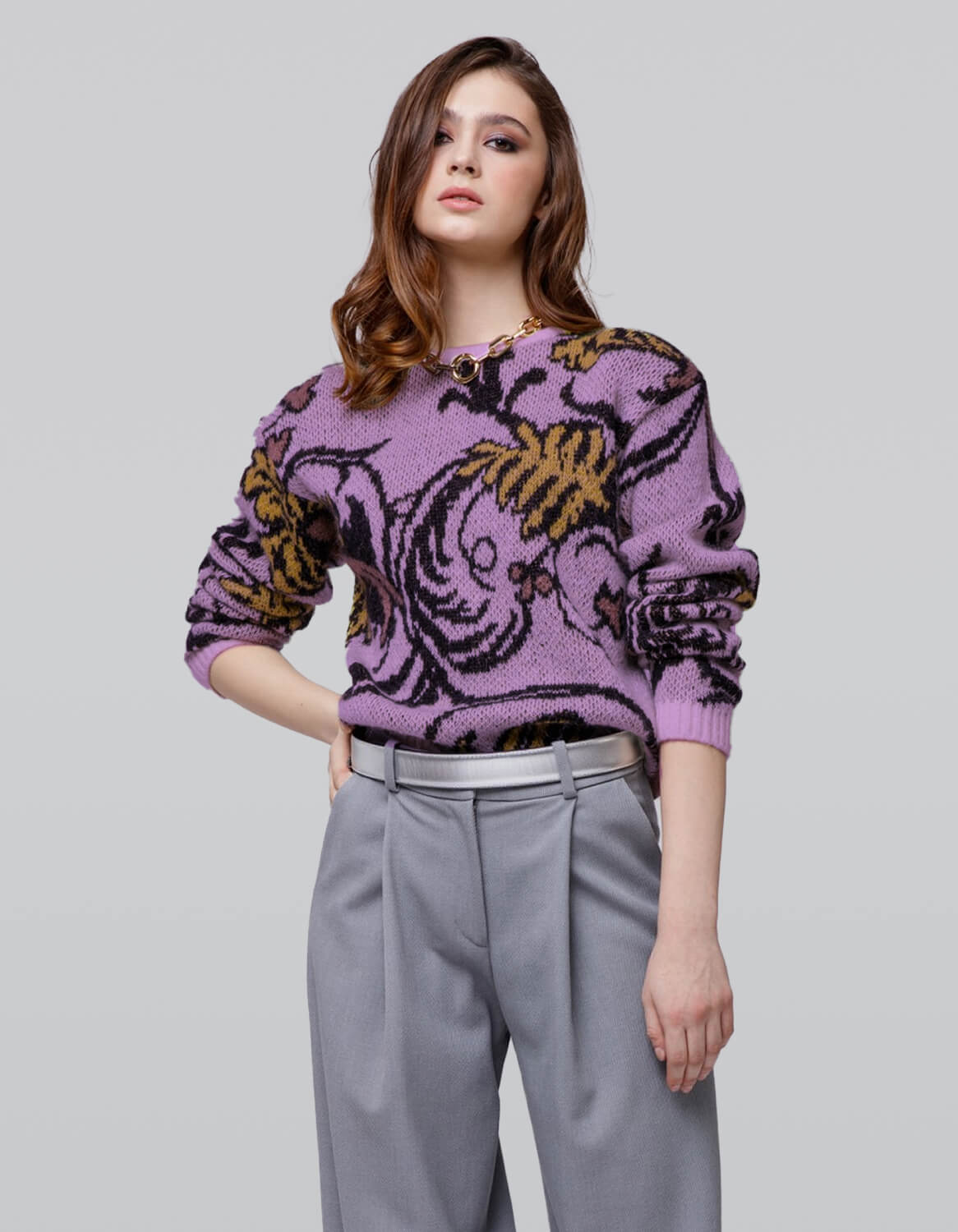 Modern Art Knit Top